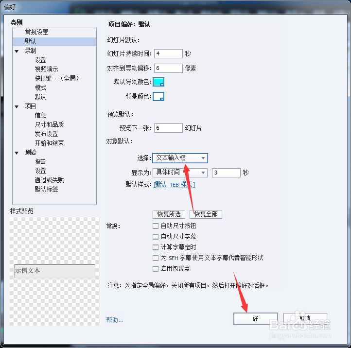 Captivate 2017怎么设置选择为文本输入框