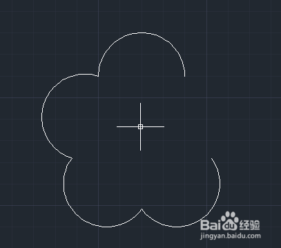 如何使用CAD绘制一朵梅花