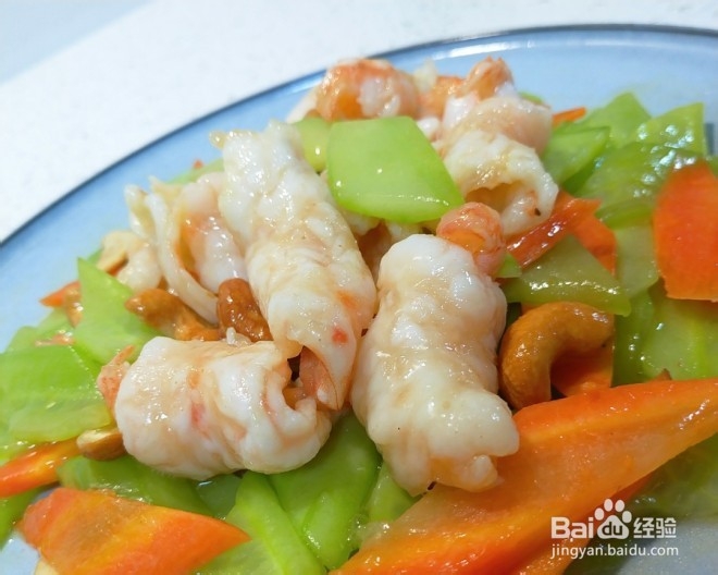 腰果黄瓜虾仁–敲虾