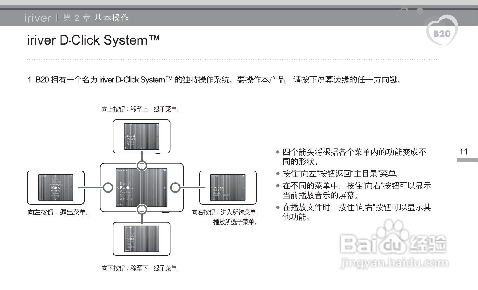 艾利和B20 MP3播放器使用说明书:[2]