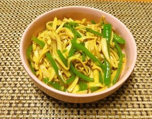青椒炒杏鲍菇的做法