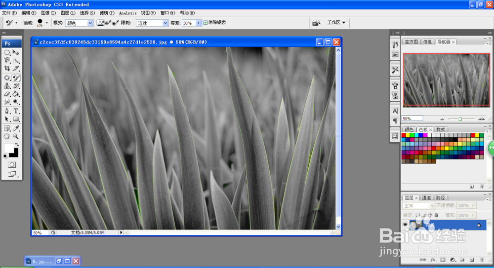如何使用颜色替换工具改变图片