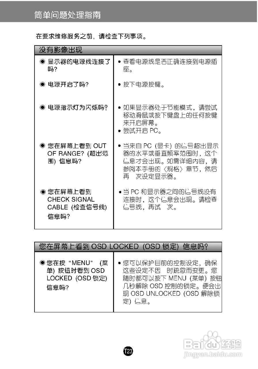 LG W2046S液晶显示器使用说明书:[3]