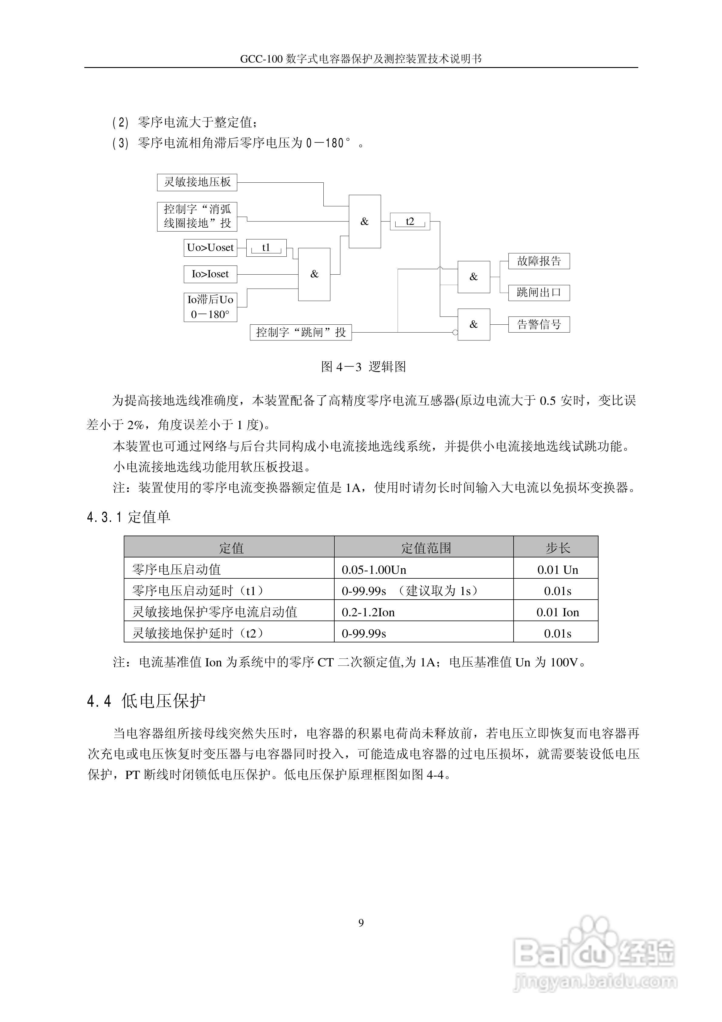 GCC-100数字式电容器保护及测控装置说明书:[2]
