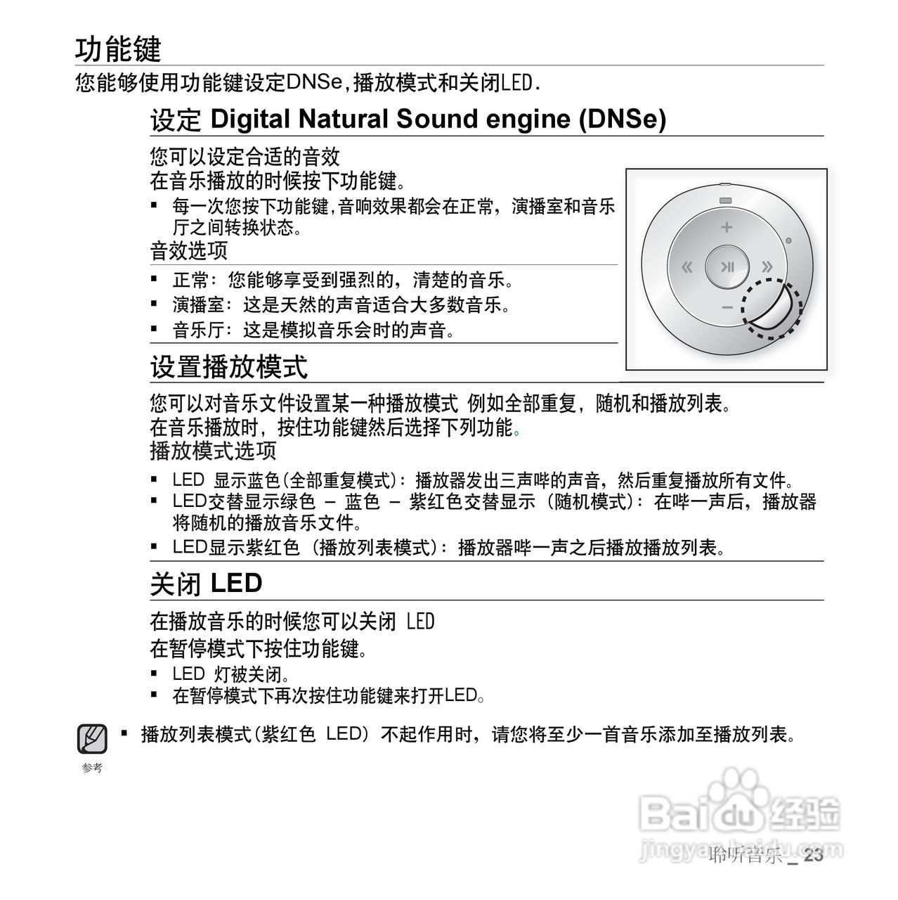 三星YP-S2ZW MP3播放器使用说明书:[3]