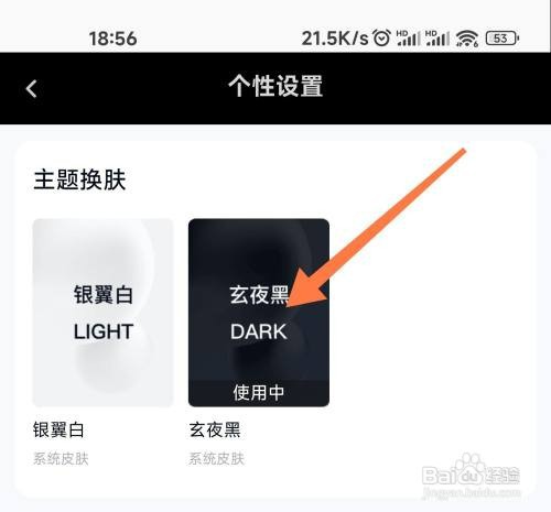 在百度网盘中如何设置黑色主题