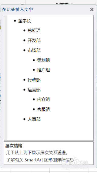 Excel快速制作组织结构图