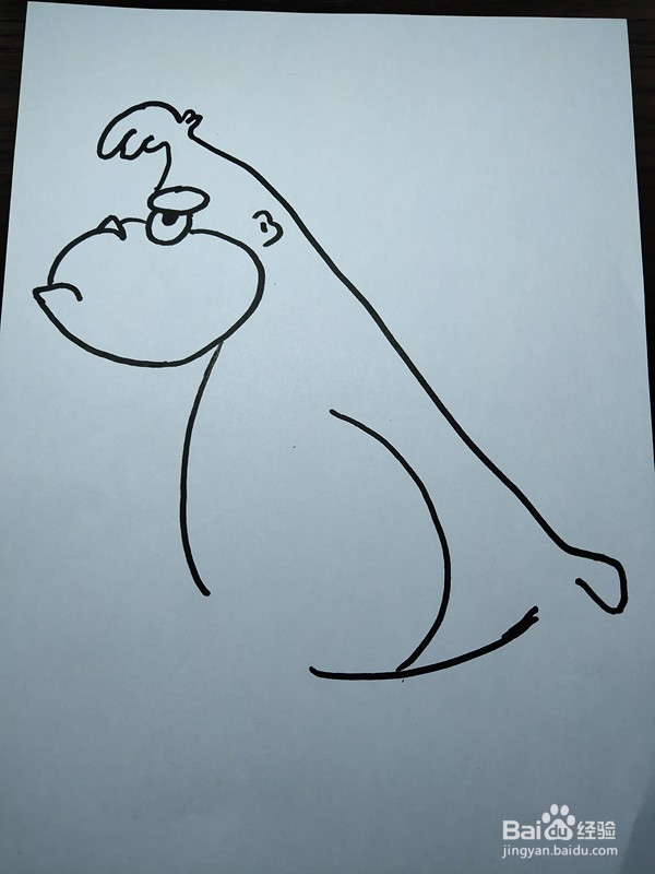 猩猩的简笔画