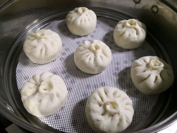 茄子青椒素包子