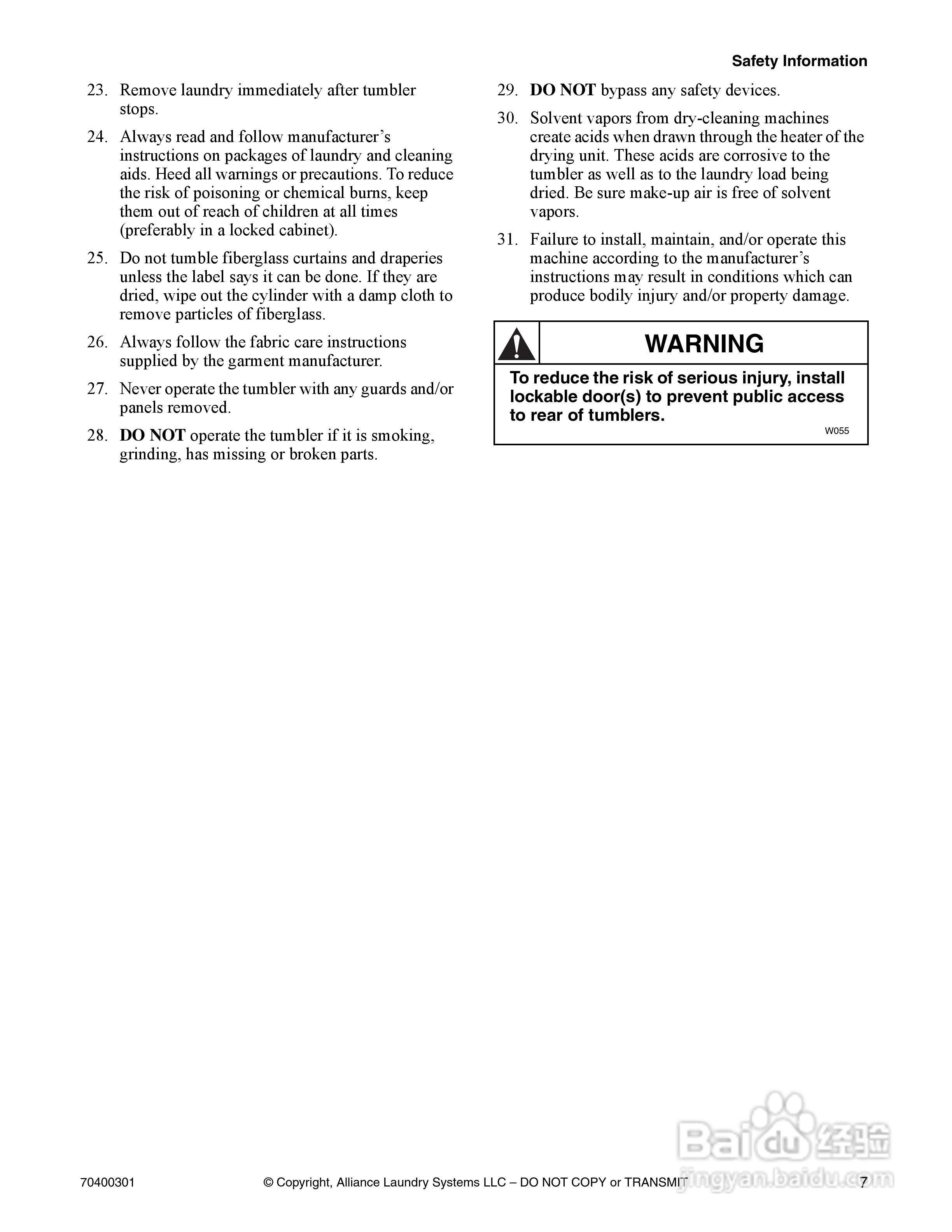 上海丹威CISSELL CT50-75烘干机说明书:[1]