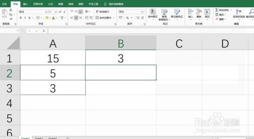 Excel通过gcd函数返回数值之间的最大公约数 百度经验