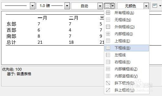 word2013如何新建三线表格样式