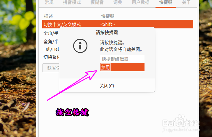 ubuntu v20输入法怎么设置中英文切换快捷键