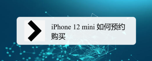iPhone 12 mini 如何预约购买