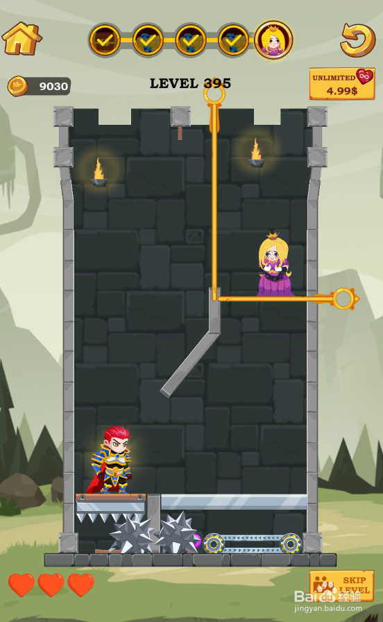 如何通过Super Hero Rescue的Level 395