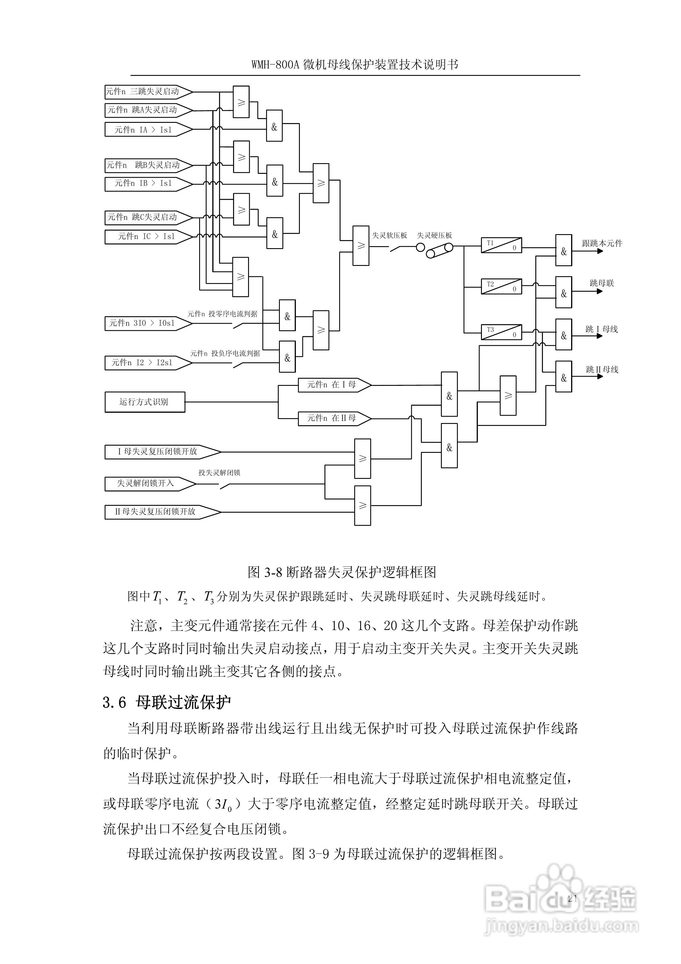 WMH-800A母线保护装置使用说明书:[3]