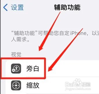 iPhone13手机如何将旁白字幕面板关掉