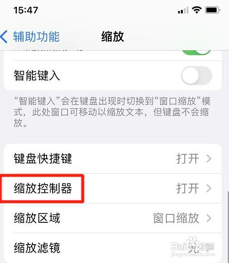 苹果手机缩放控制器颜色在哪修改