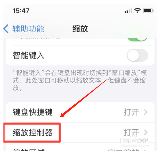 iphone手机怎么修改缩放控制器颜色