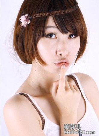 简单扎发DIY真长发变伪短发