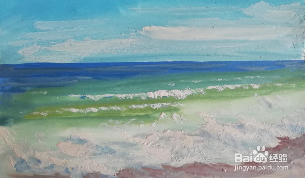 油画浪花怎么画好看
