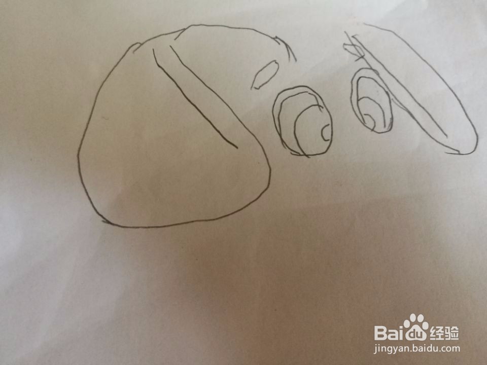 小狗的简笔画步骤