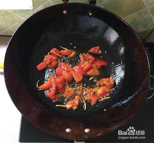 日本豆腐烩金针菇的做法