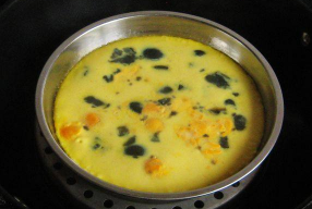 多彩蒸三蛋做法