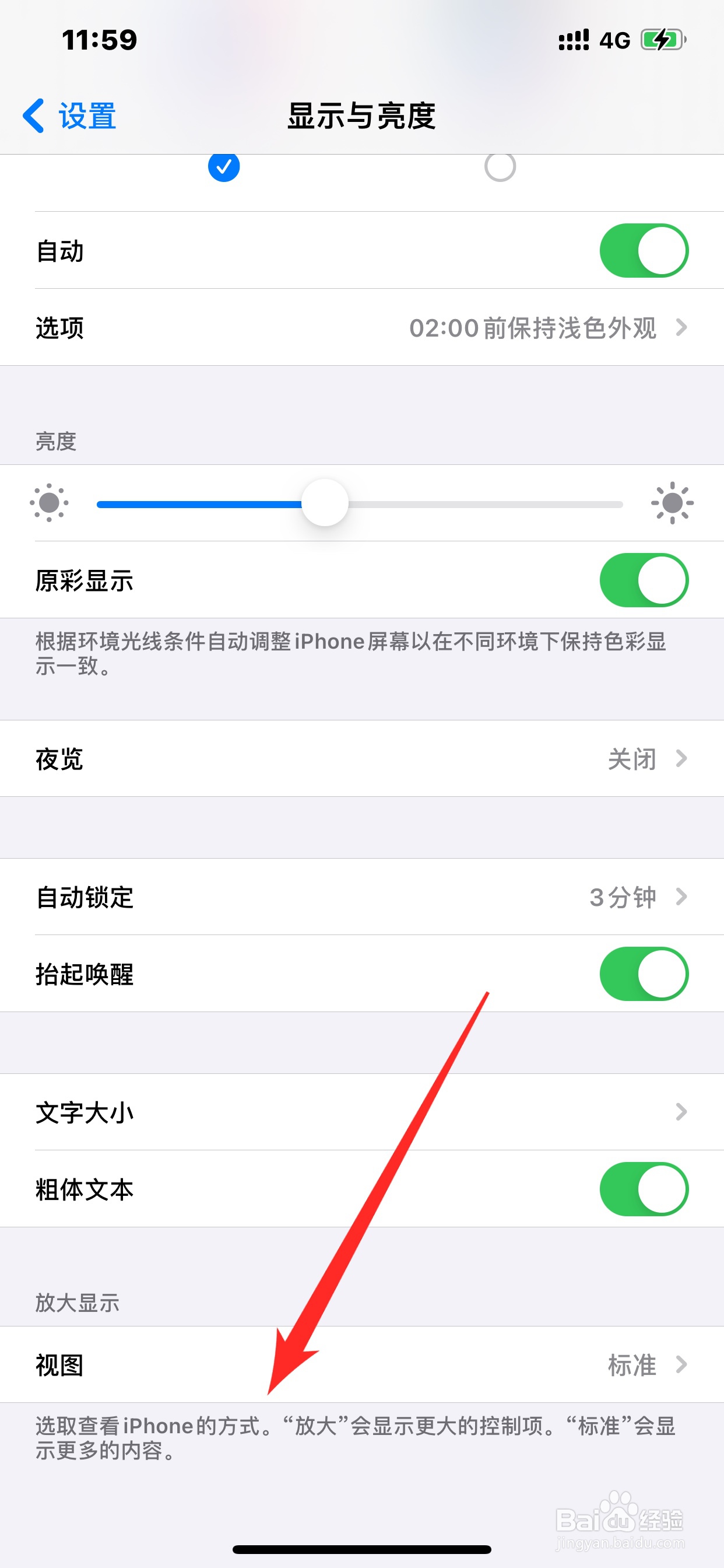 苹果界面如何使用放大视图