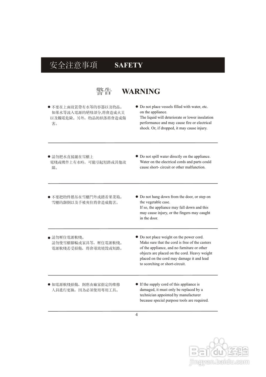 美国北极牌FH32S双门雪柜说明书:[1]