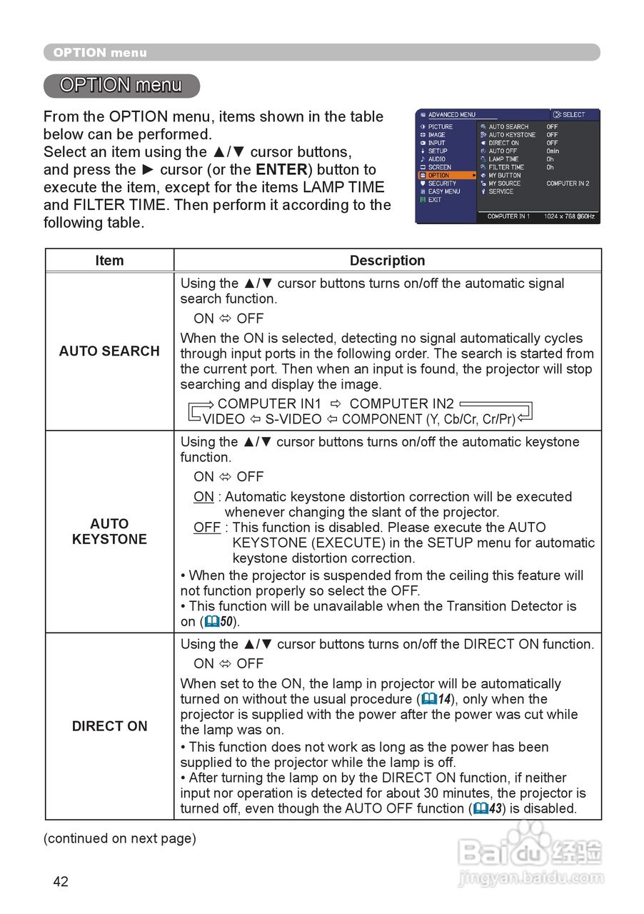 日立 CP-X4020投影机说明书:[5]