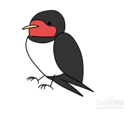 如何简单地绘制燕子