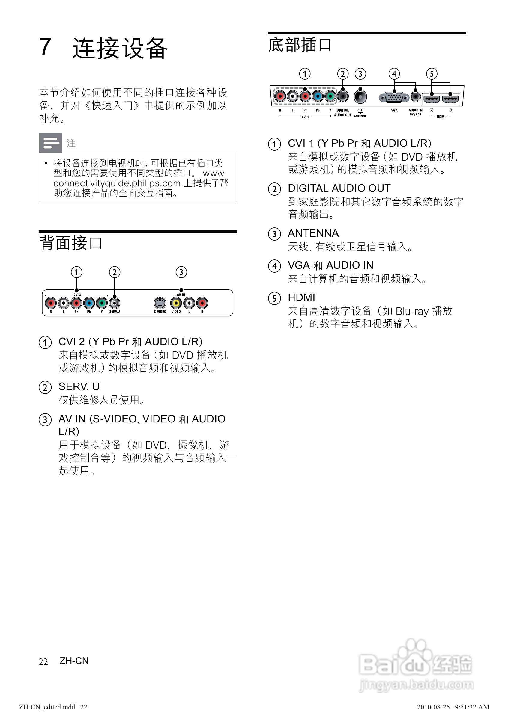 飞利浦40PFL5605/93液晶彩电使用说明书:[3]