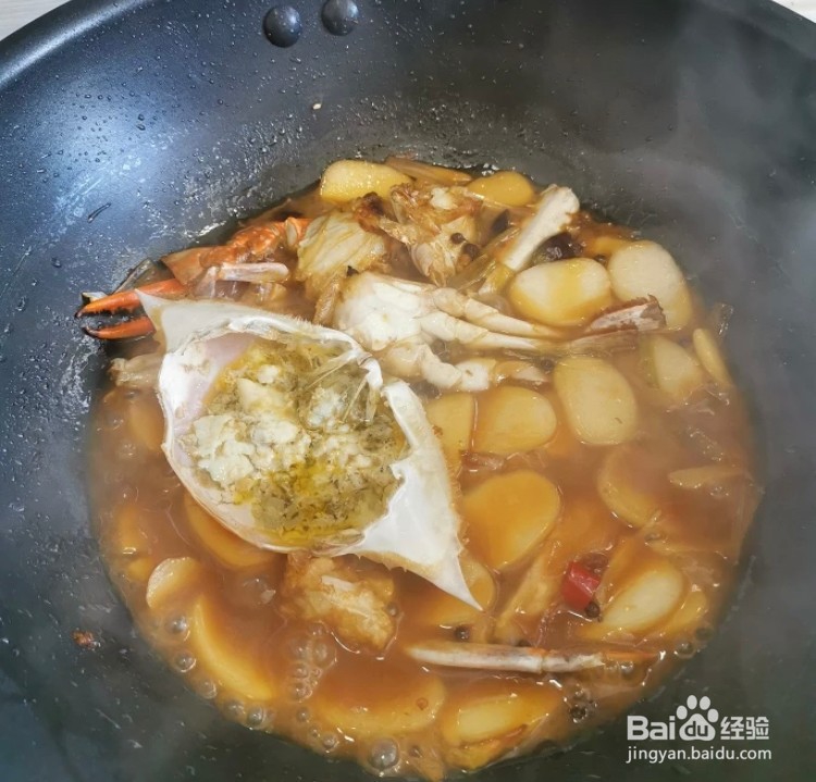 香辣年糕梭子蟹