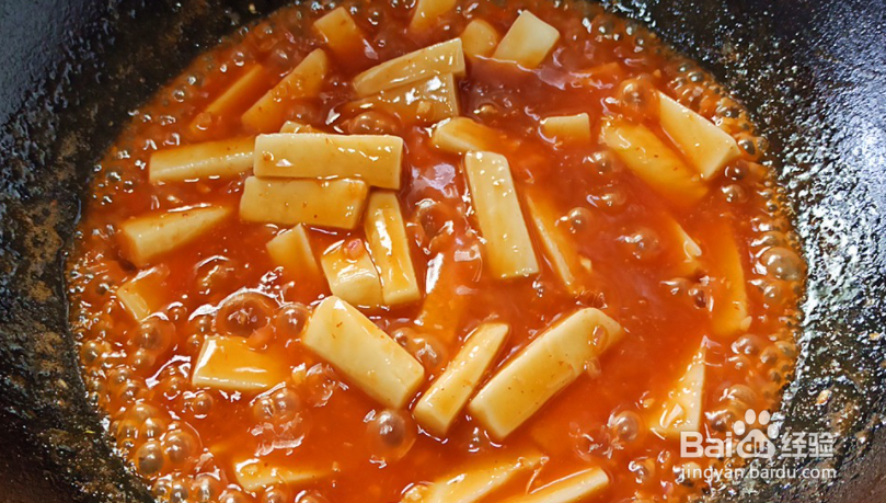 家庭版香甜微辣的辣炒年糕