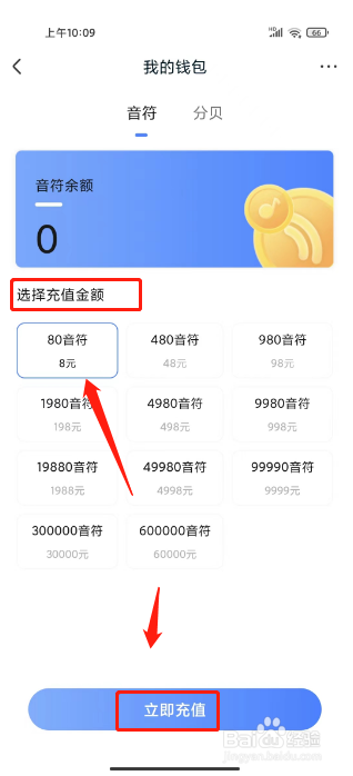猫耳夜听如何进行充值钱包余额
