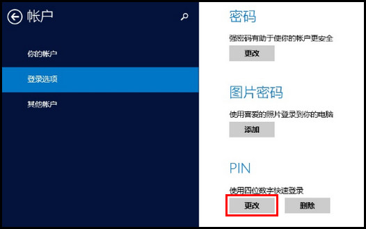 455R4J系列如何更改PIN密码?(Win8.1)