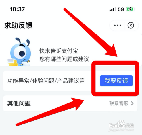 支付宝在哪进行问题反馈?