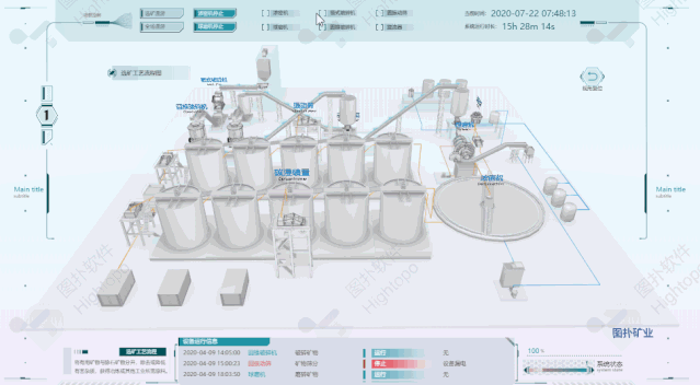 智慧矿山可视化场景搭建