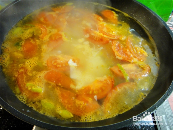 西红柿豆腐疙瘩汤
