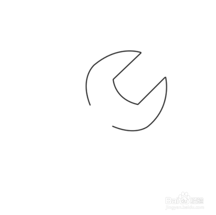 如何画扳手简笔画