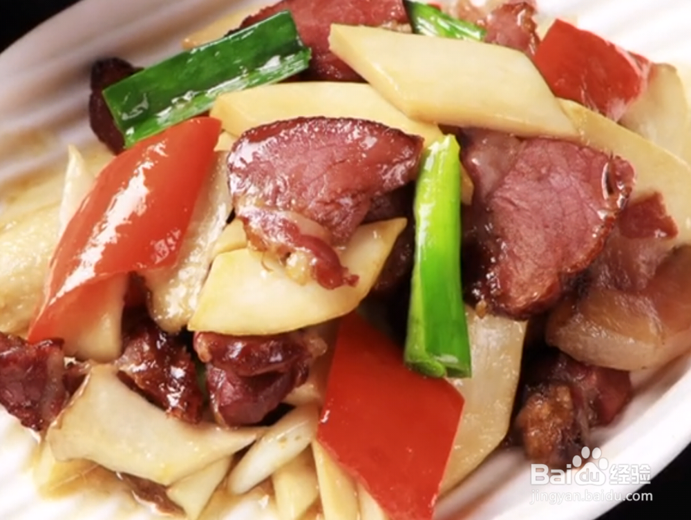 川香 杏鲍菇炒腊肉