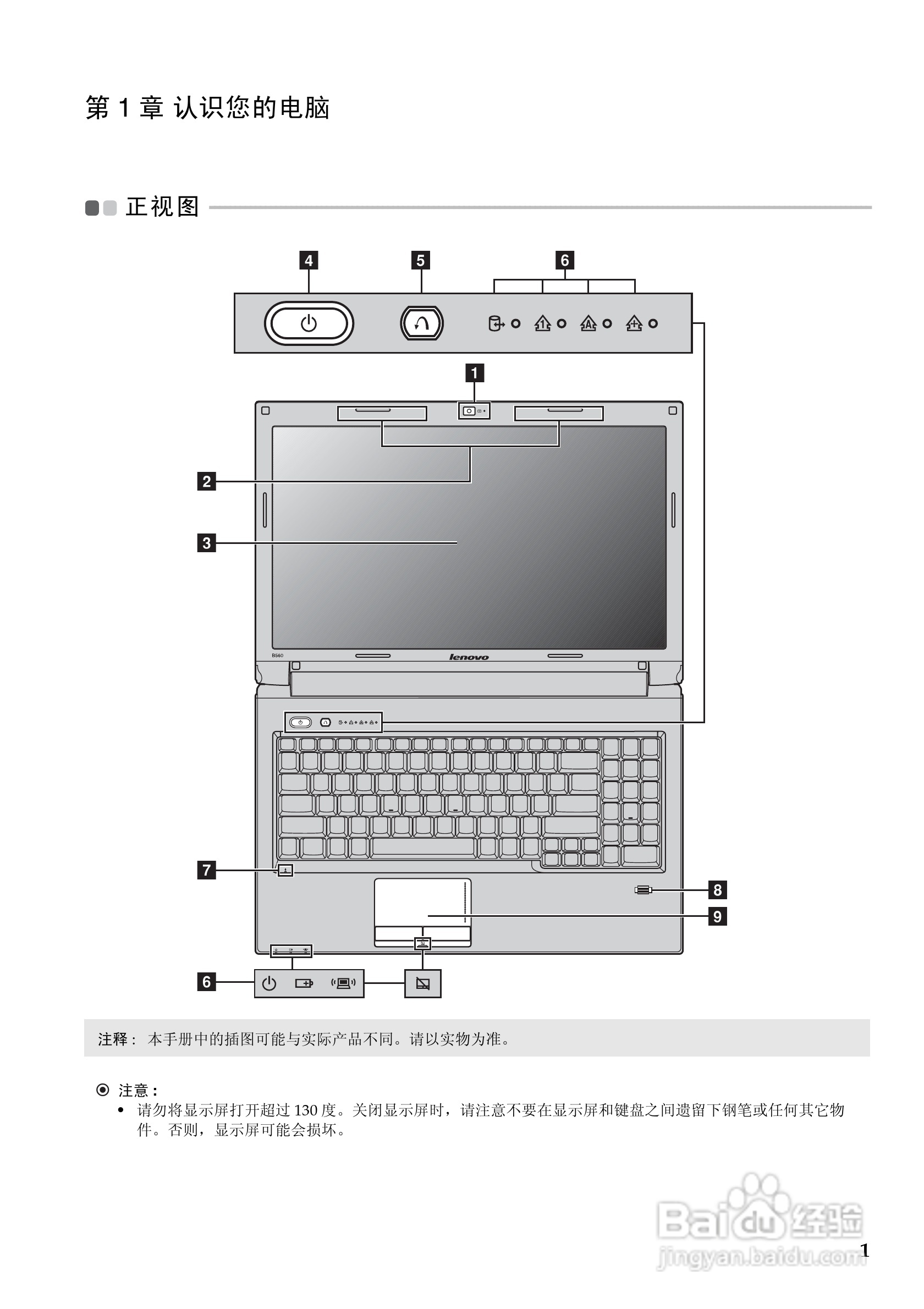 联想笔记本电脑B560型说明书:[1]