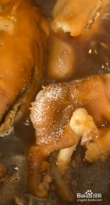 炖猪蹄的家庭制作流程