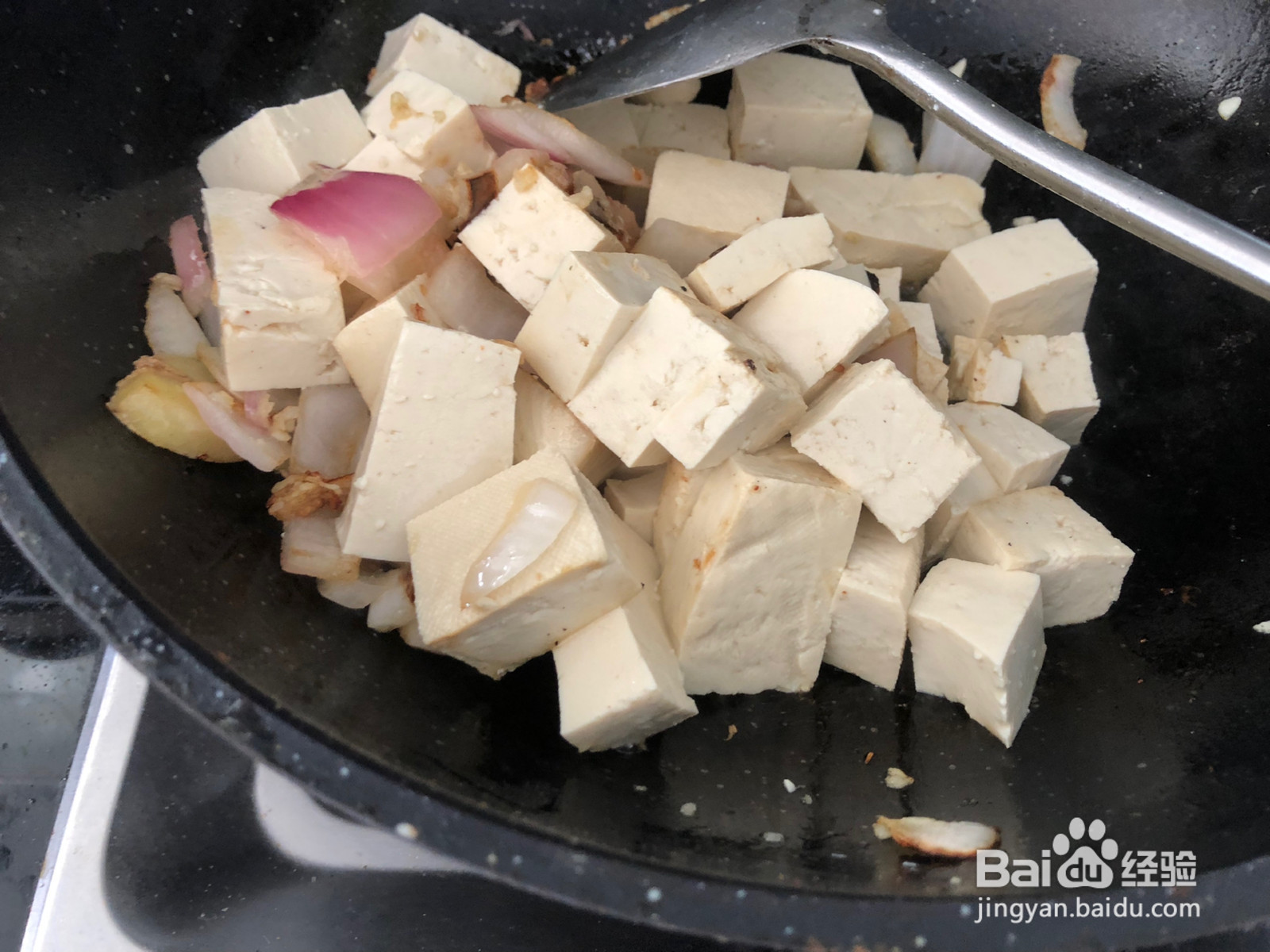 咖喱蟹豆腐的做法
