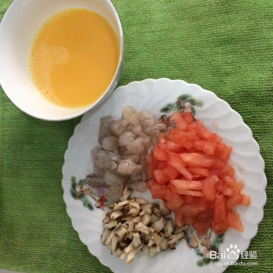 西红柿鸡蛋炒虾仁