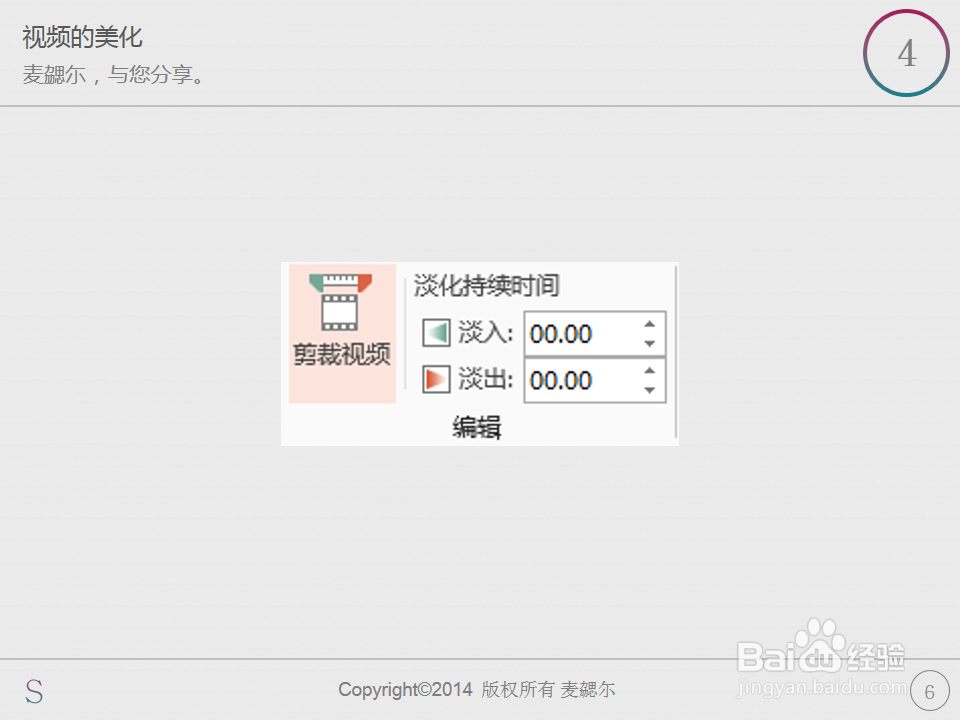 PPT制作之小技巧：[21]视频的美化