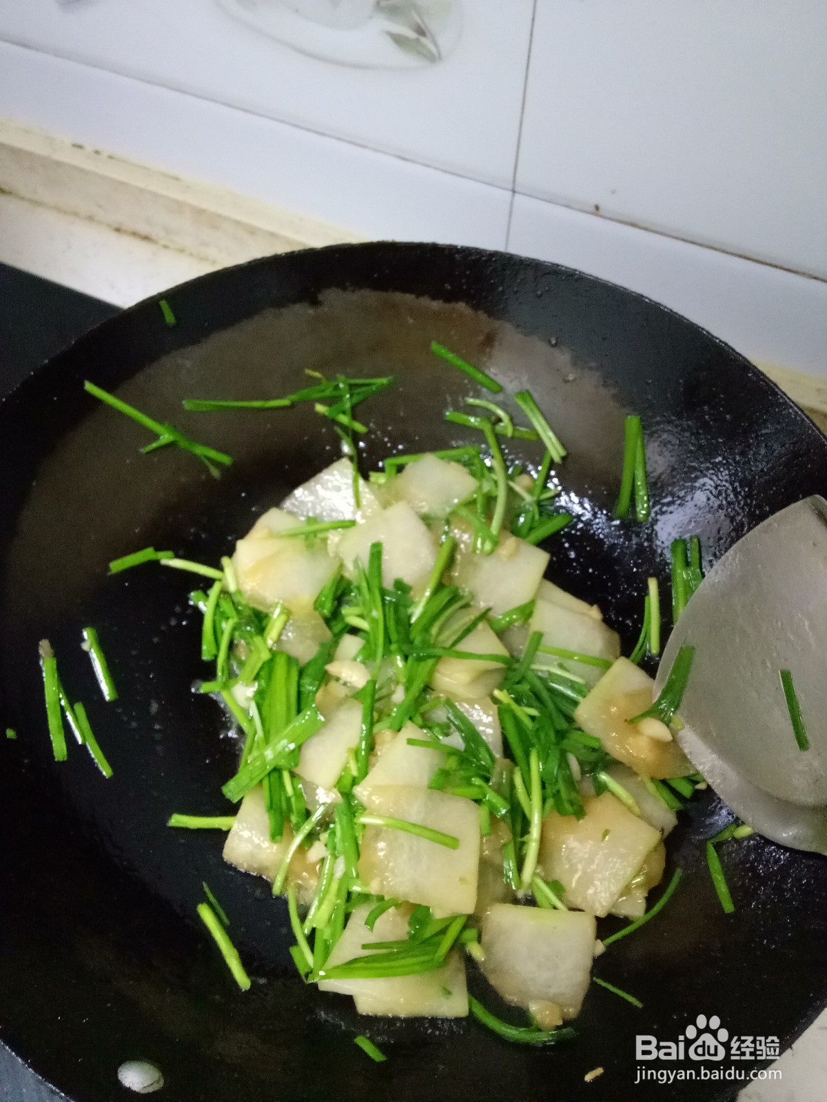 家常韭菜炒冬瓜