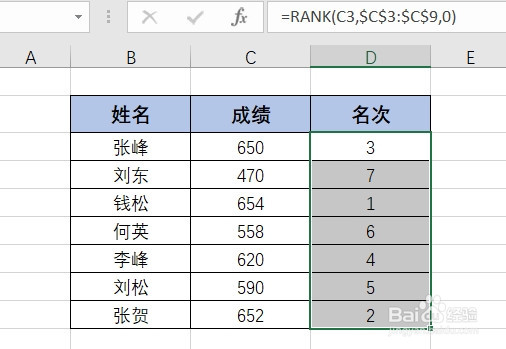 Excel表中如何快速排序；如何快速排序