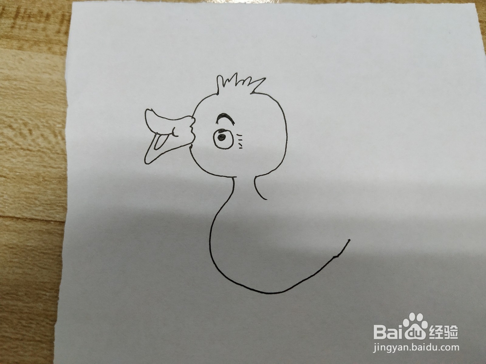 小鸭子简笔画怎么画？